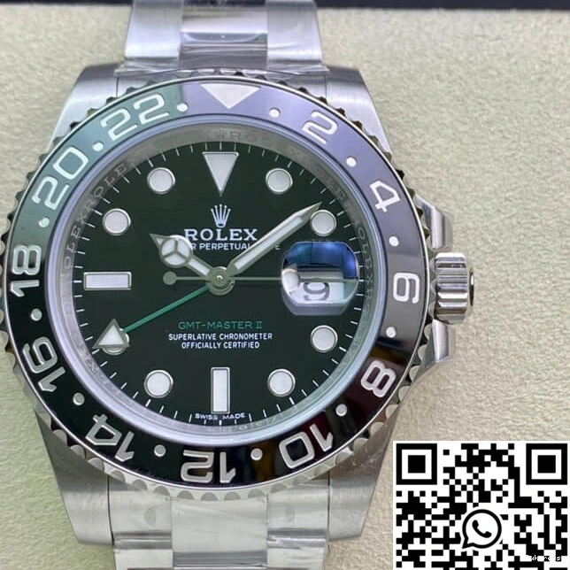 II Rolex 116710LN-78200 Black Master Clean Dial Factory GMT 1231